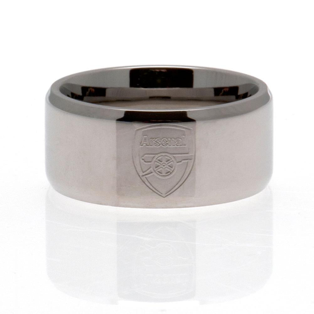 Arsenal FC Band Ring Large - Buy Stainless Steel at GiftMasters.co.uk