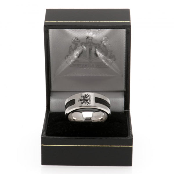 Newcastle United FC Black Inlay Ring