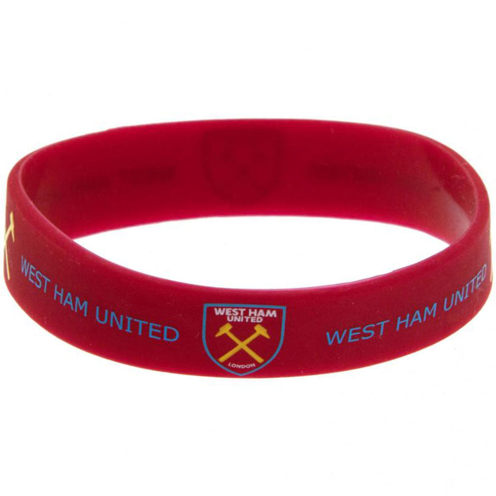 West Ham United FC Silicone Wristband - Buy Wristbands at GiftMasters.co.uk