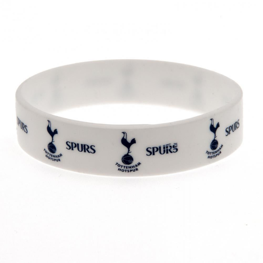 Tottenham Hotspur FC White Silicone Wristband - Buy Wristbands at GiftMasters.co.uk