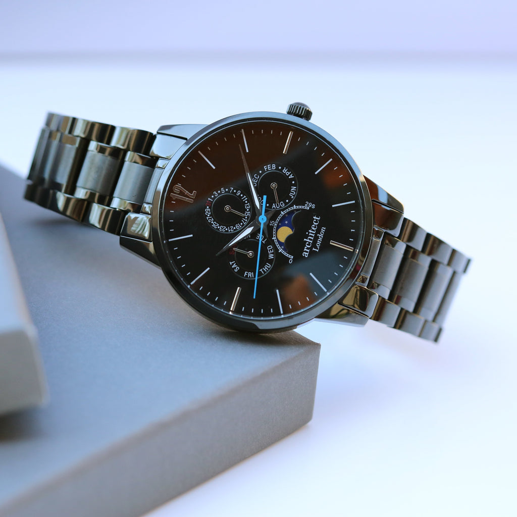 Men's Architect Apollo Black - Handwriting Engraving - Buy Apollo at GiftMasters.co.uk
