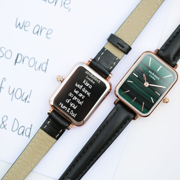 Ladies Architƒìct Lille - Pine Green - Handwriting Engraving - Wear We Met