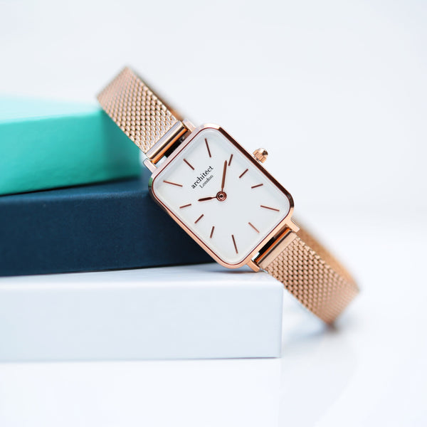 Ladies Architƒìct Lille - Rose Gold - Handwriting Engraving - Wear We Met