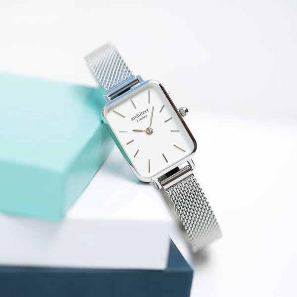 Ladies Architƒìct Lille - Cloud Silver - Handwriting Engraving - Wear We Met