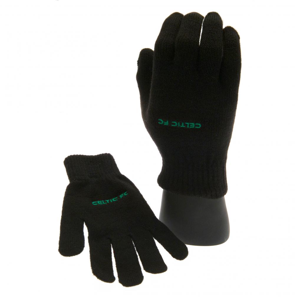Celtic FC Knitted Gloves Junior - Buy Gloves & Scarves at GiftMasters.co.uk