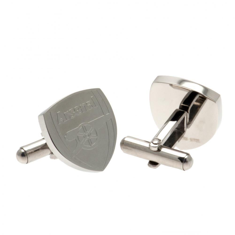Arsenal FC Stainless Steel Formed Cufflinks - Buy Cufflinks at GiftMasters.co.uk