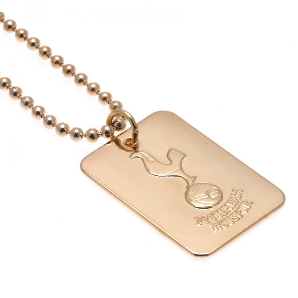 Tottenham Hotspur FC Gold Plated Dog Tag & Chain - Buy Neckwear at GiftMasters.co.uk