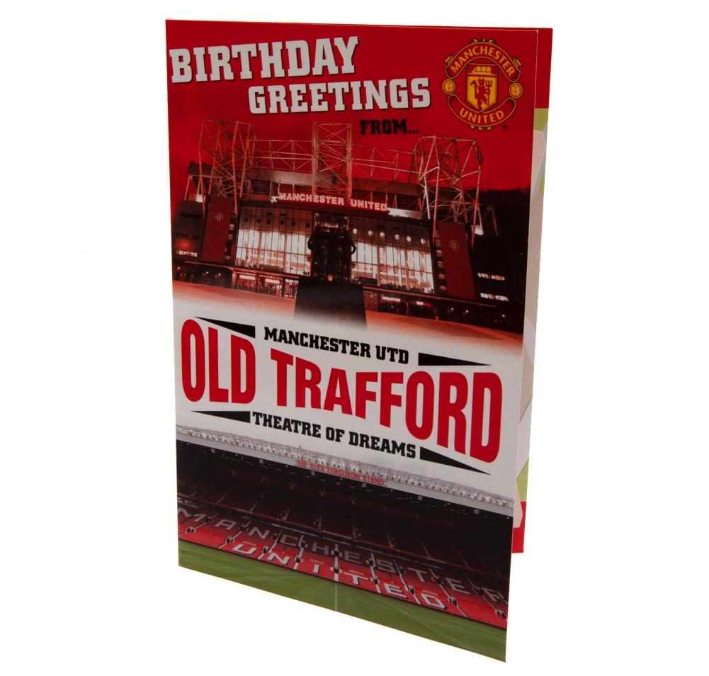 Manchester United FC Pop-Up Birthday Card - Buy Cards & Gift Wrap at GiftMasters.co.uk