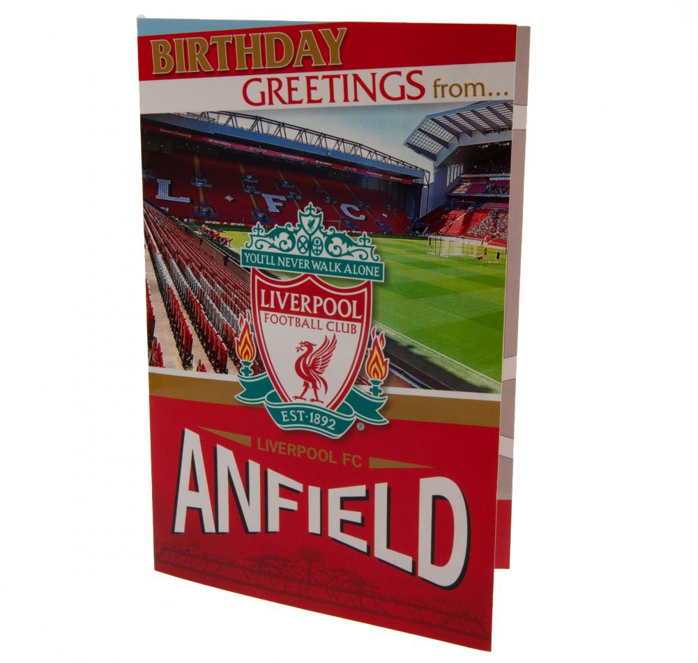 Liverpool FC Pop-Up Birthday Card - Buy Cards & Gift Wrap at GiftMasters.co.uk