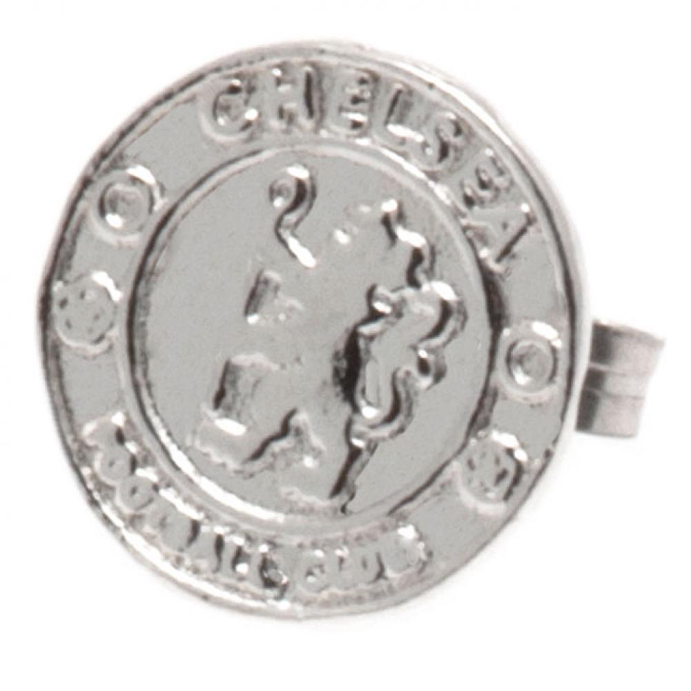 Chelsea FC Sterling Silver Stud Earring - Buy Sterling Silver at GiftMasters.co.uk