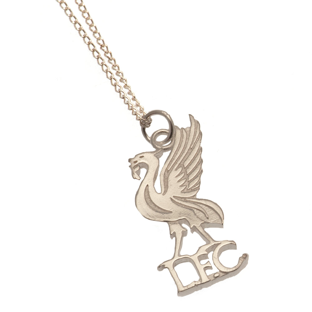 Liverpool FC Sterling Silver Pendant & Chain LB - GiftMasters.co.uk