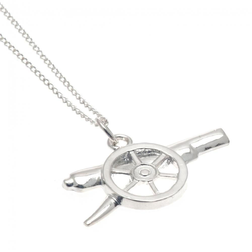 Arsenal FC Sterling Silver Pendant & Chain GN - Buy Sterling Silver at GiftMasters.co.uk