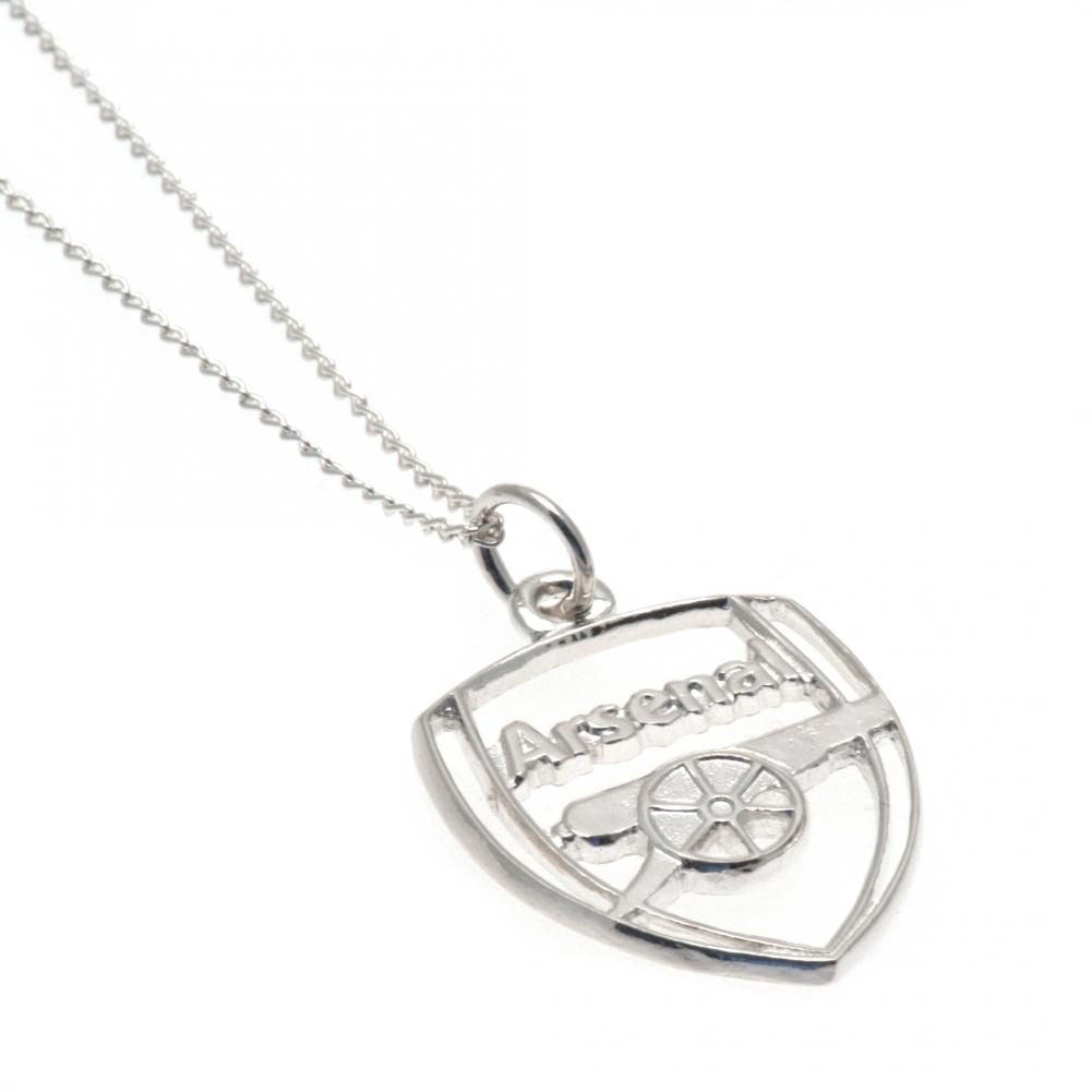 Arsenal FC Sterling Silver Pendant & Chain CR - Buy Sterling Silver at GiftMasters.co.uk
