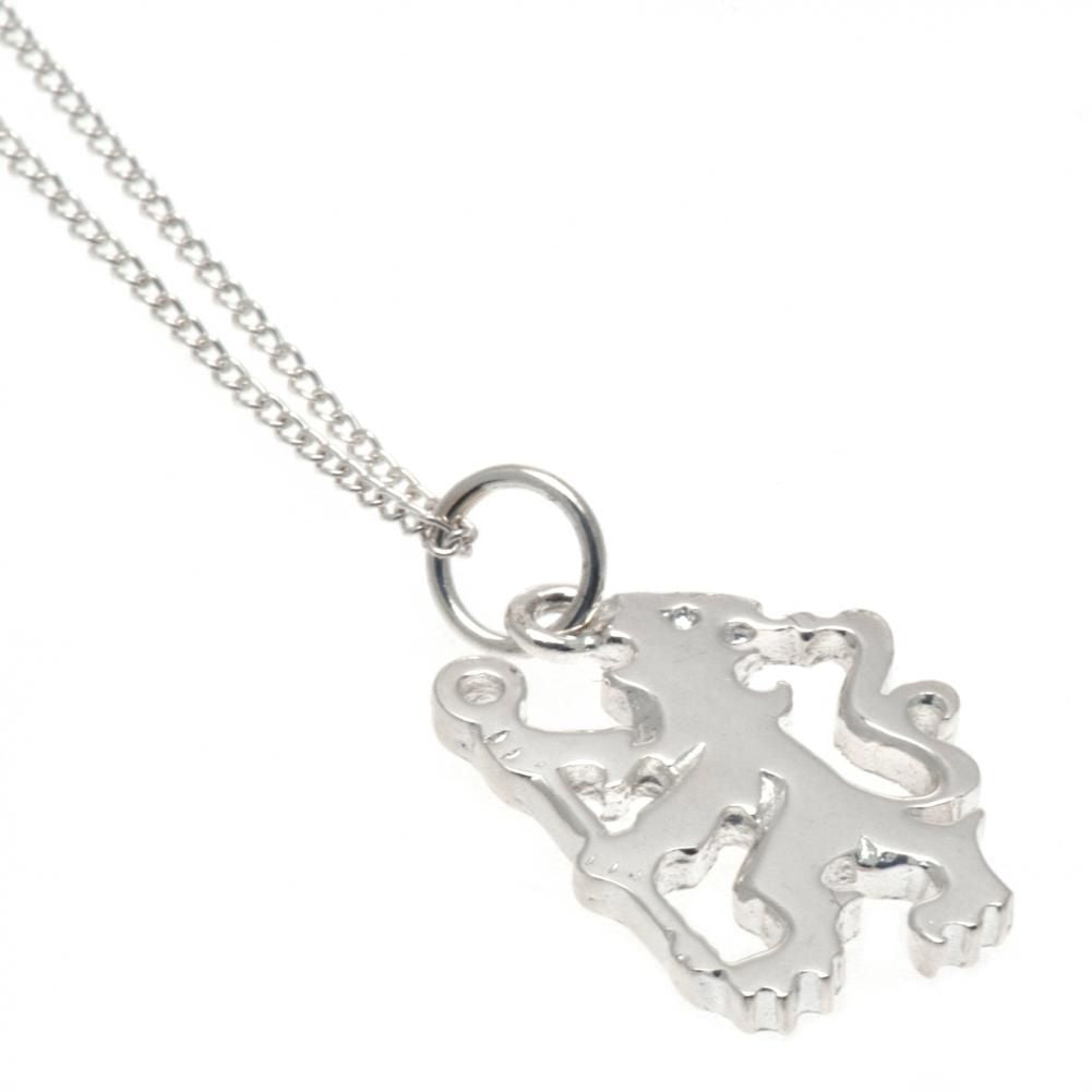 Chelsea FC Sterling Silver Pendant & Chain LN - GiftMasters.co.uk