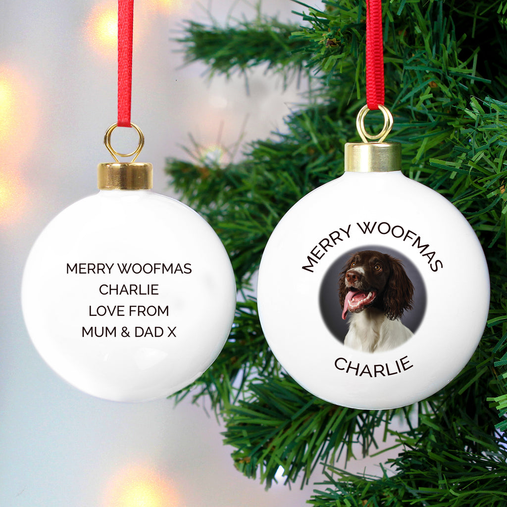 Personalised Photo Upload Bauble - Buy Christmas Decorations at GiftMasters.co.uk