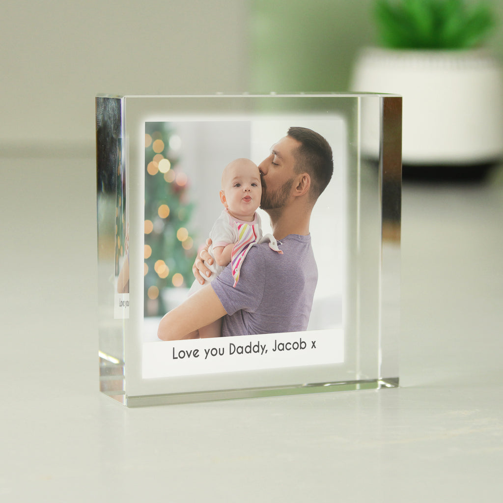 Personalised Photo Upload Crystal Token - Buy Ornaments at GiftMasters.co.uk