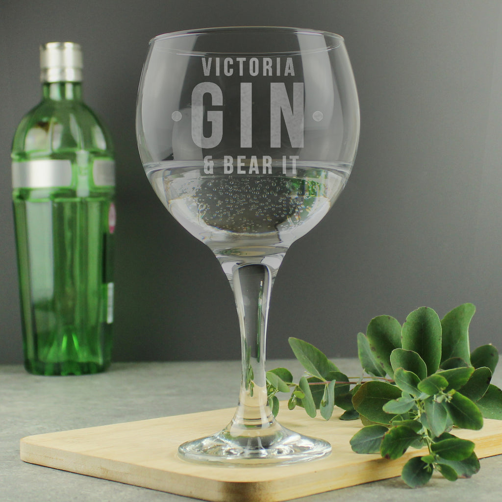 Personalised Gin & Bear Gin Set - Buy Alcohol at GiftMasters.co.uk