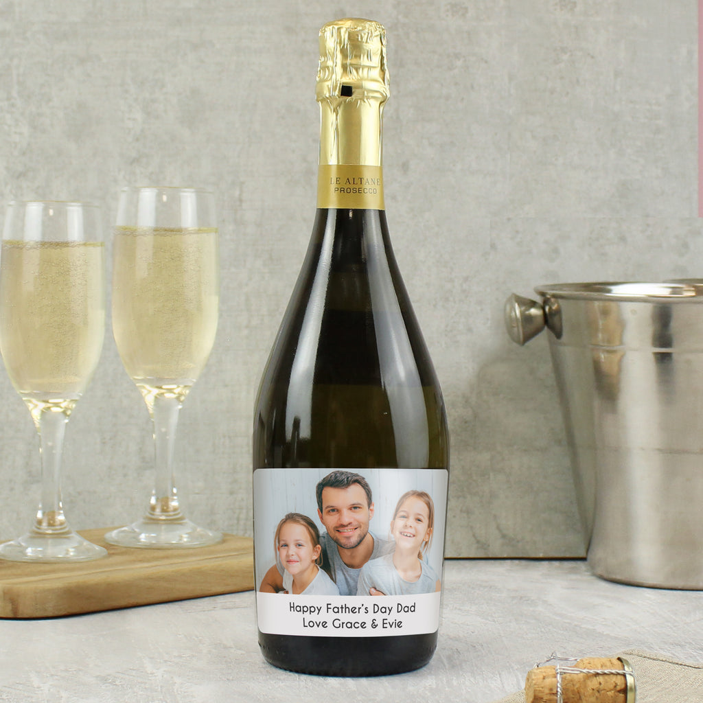 Personalised Photo Upload Bottle of Prosecco - Buy Alcohol at GiftMasters.co.uk