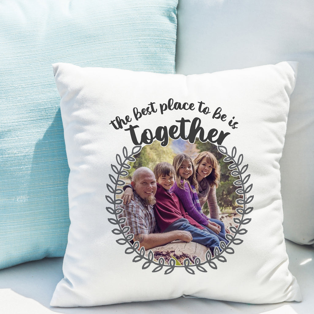 Personalised Better Together Photo Upload Cushion - Buy Photo Upload Products at GiftMasters.co.uk