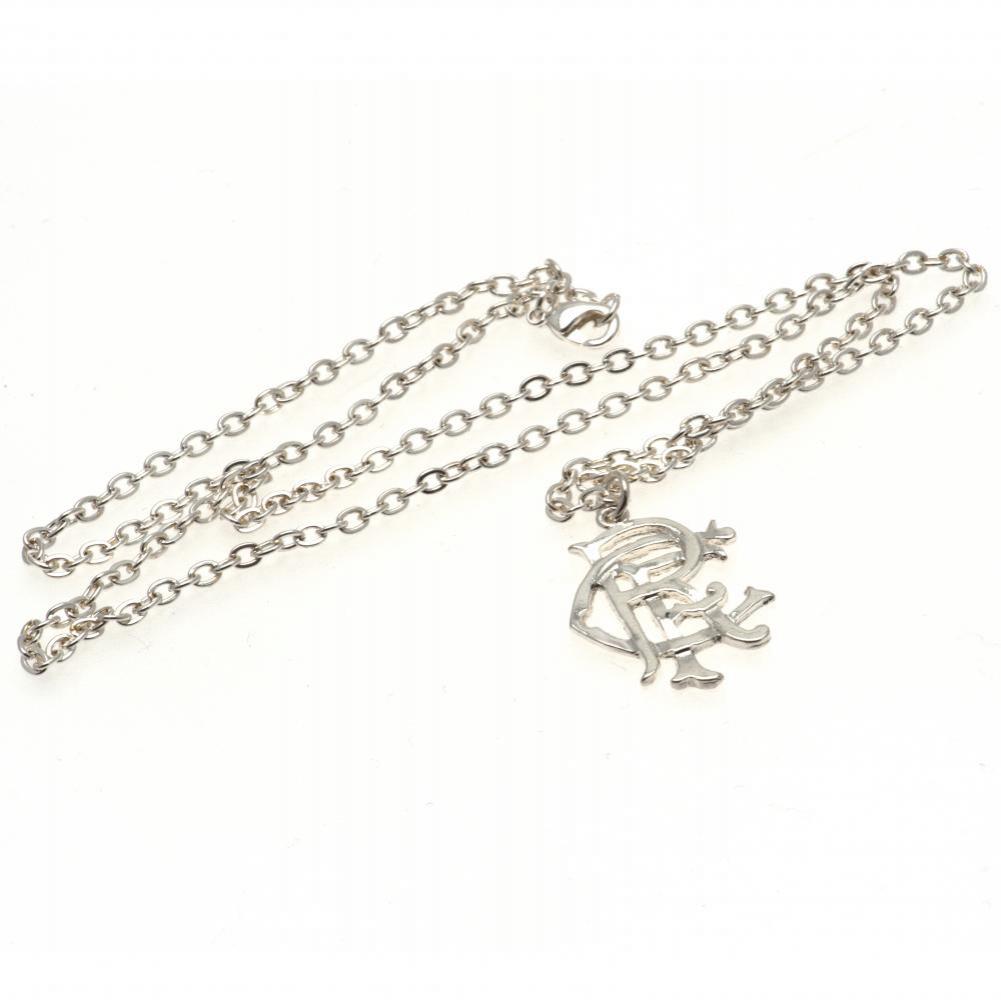 Rangers FC Silver Plated Pendant & Chain - Buy Silver Plated at GiftMasters.co.uk