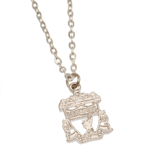 Liverpool FC Silver Plated Pendant & Chain CR - GiftMasters.co.uk