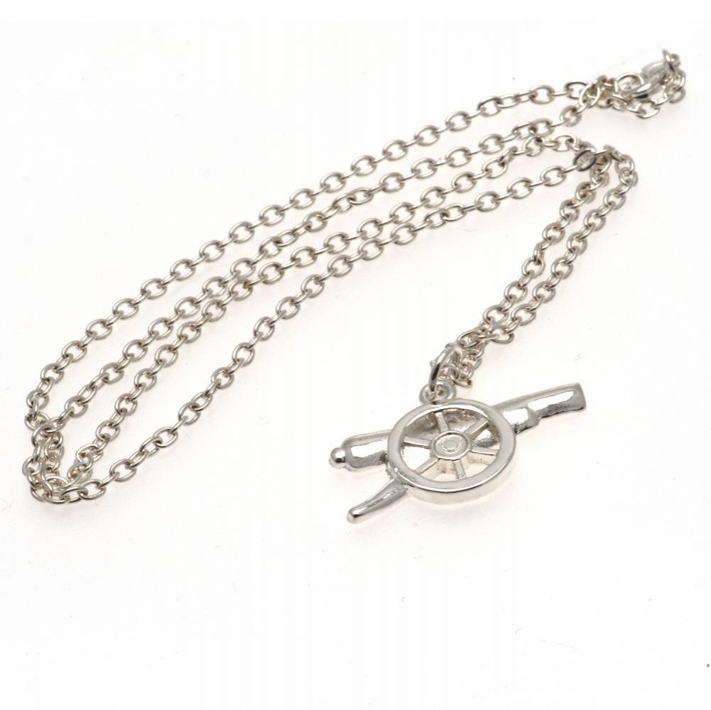 Arsenal FC Silver Plated Pendant & Chain GN - Buy Silver Plated at GiftMasters.co.uk