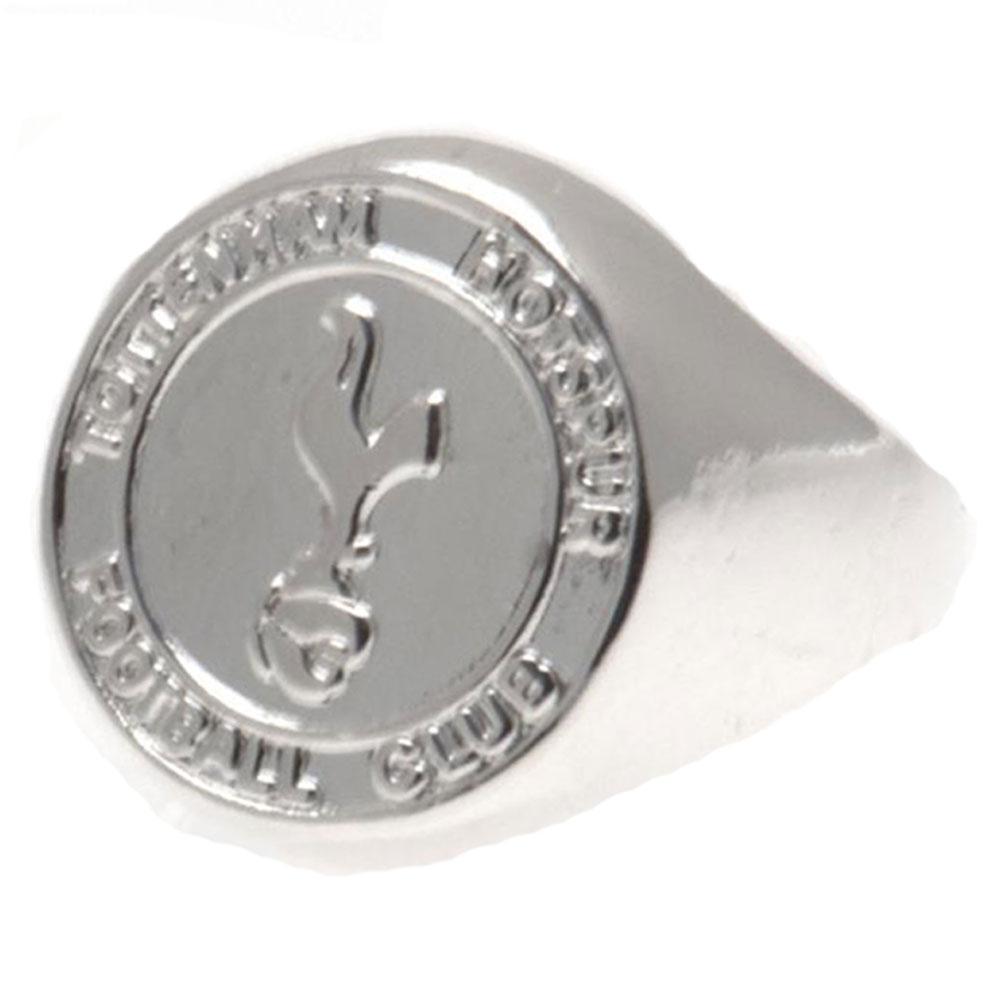 Tottenham Hotspur FC Silver Plated Crest Ring - Buy Silver Plated at GiftMasters.co.uk