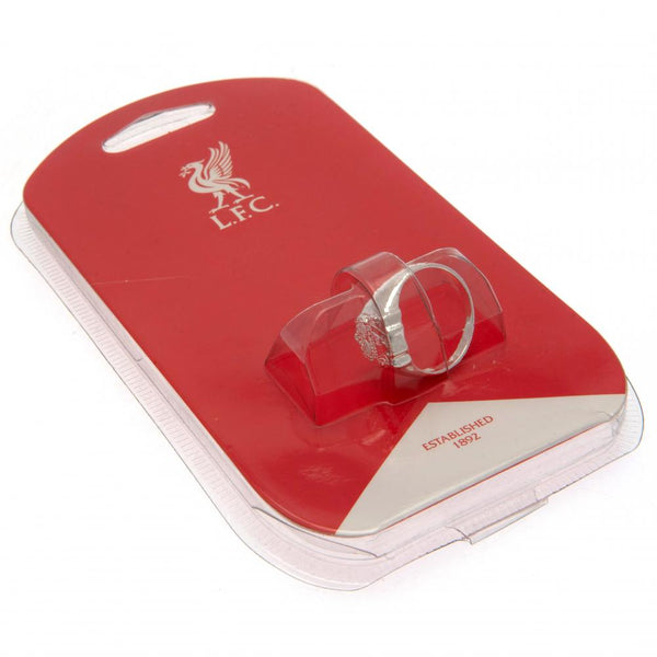 Liverpool FC Silver Plated Crest Ring