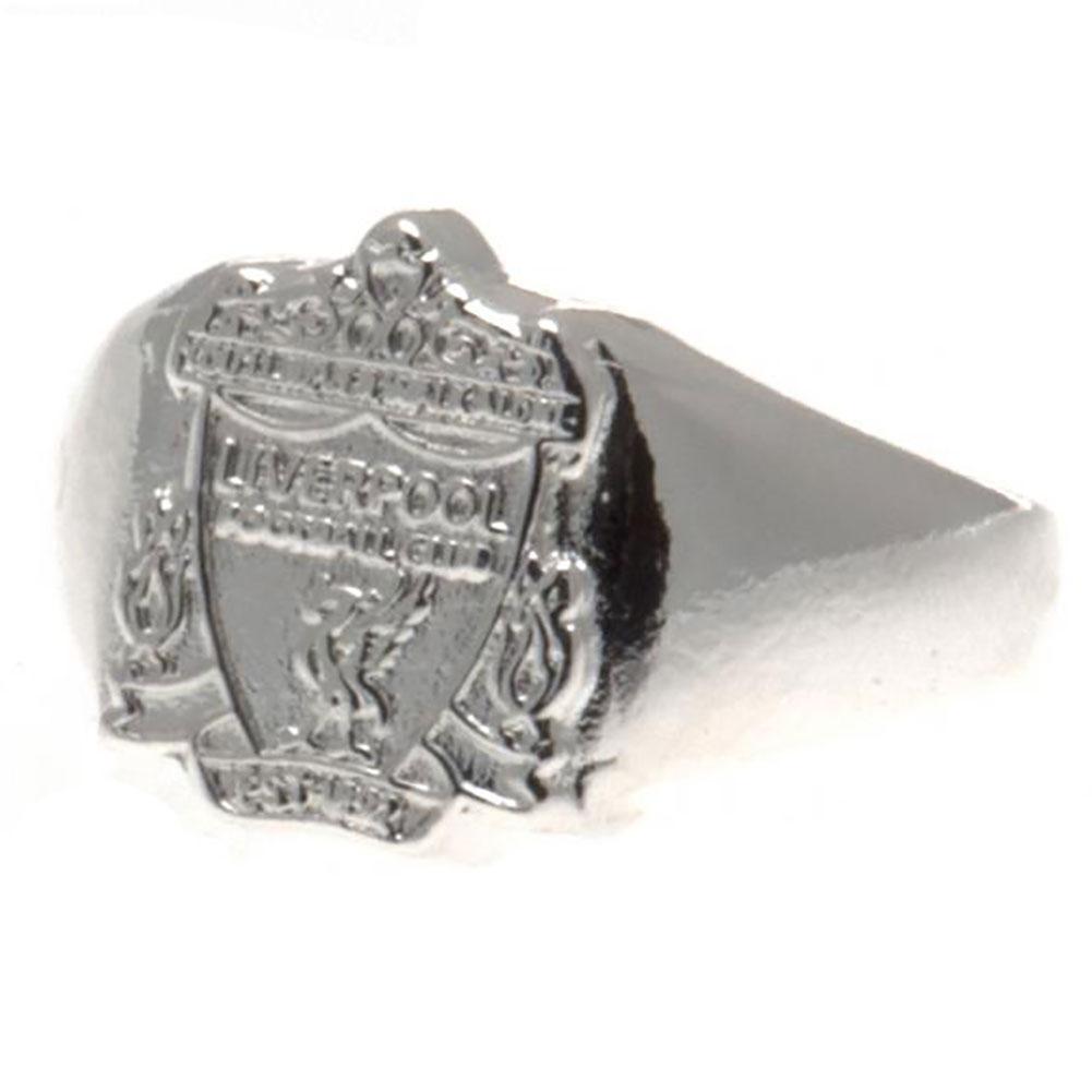 Liverpool FC Silver Plated Crest Ring - Buy Silver Plated at GiftMasters.co.uk