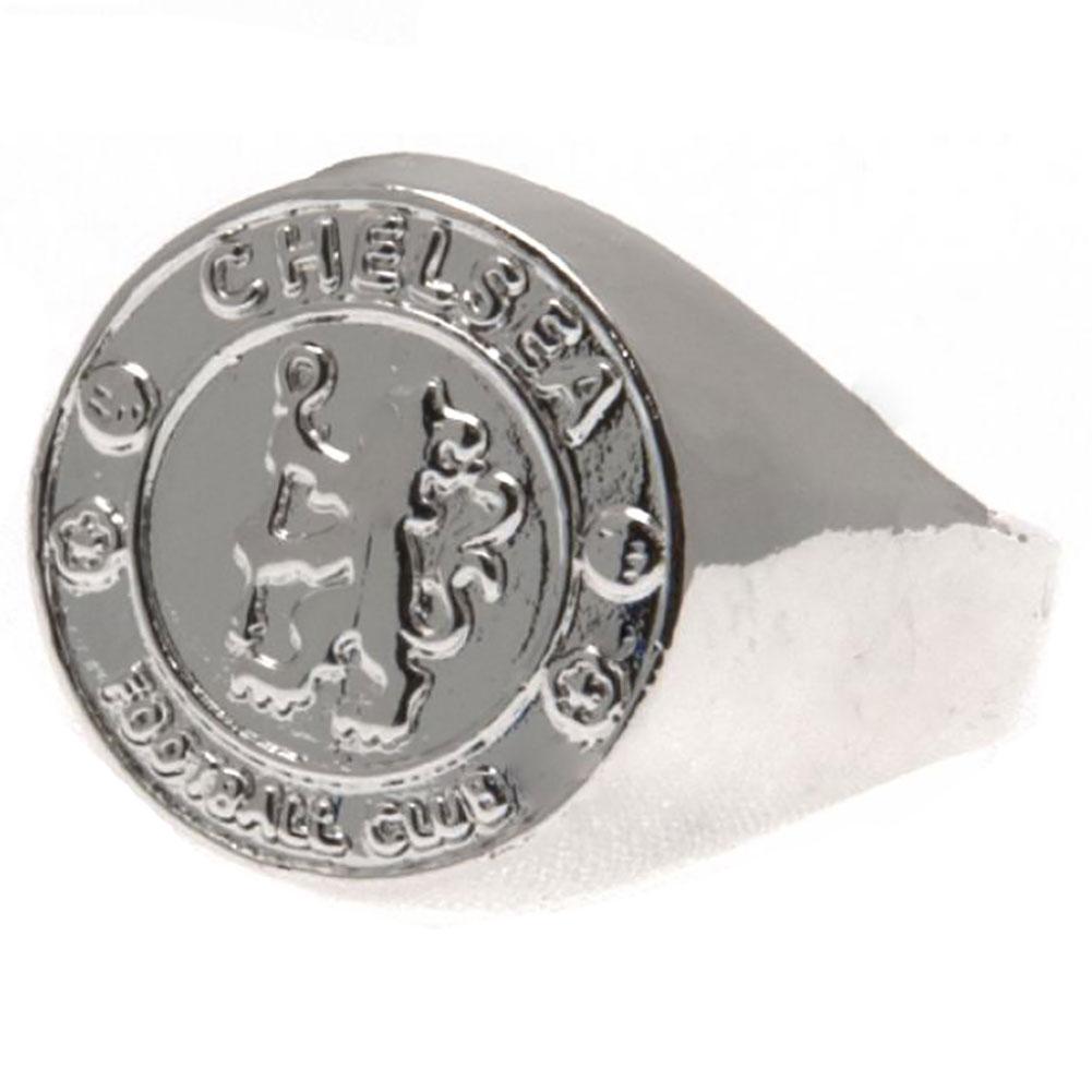 Chelsea FC Silver Plated Crest Ring - Buy Silver Plated at GiftMasters.co.uk
