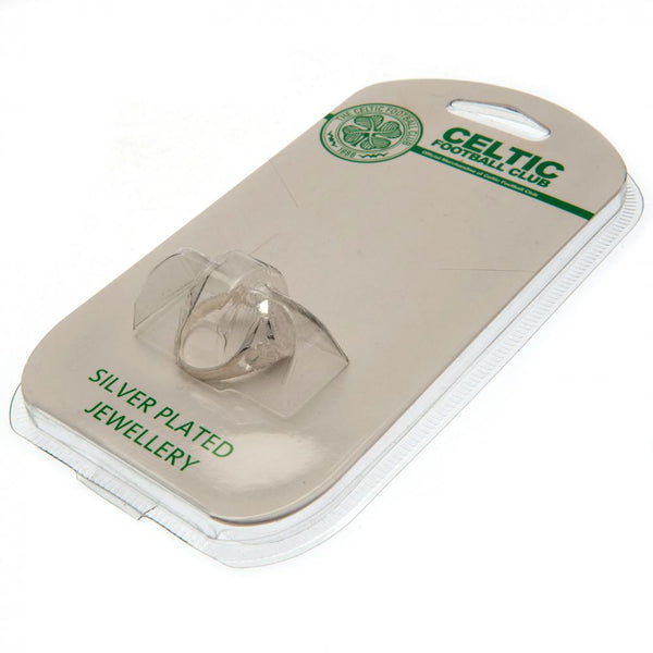 celtic fc silver plated crest ring