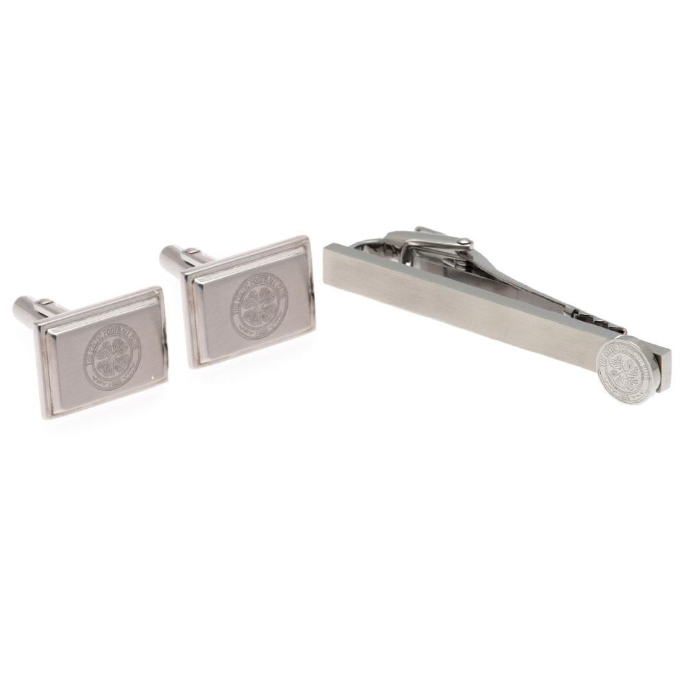 Celtic FC Tie Slide & Cufflink Set - Buy Ties & Pins at GiftMasters.co.uk