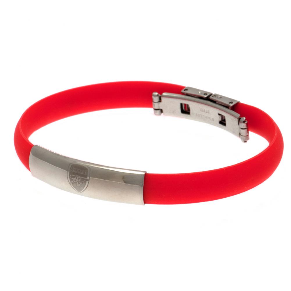 Arsenal FC Colour Silicone Bracelet - Buy Silicone at GiftMasters.co.uk
