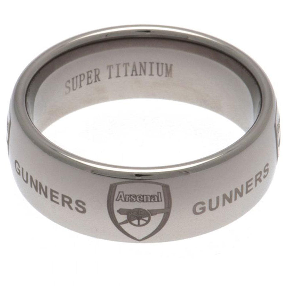Arsenal FC Super Titanium Ring - Buy Super Titanium at GiftMasters.co.uk