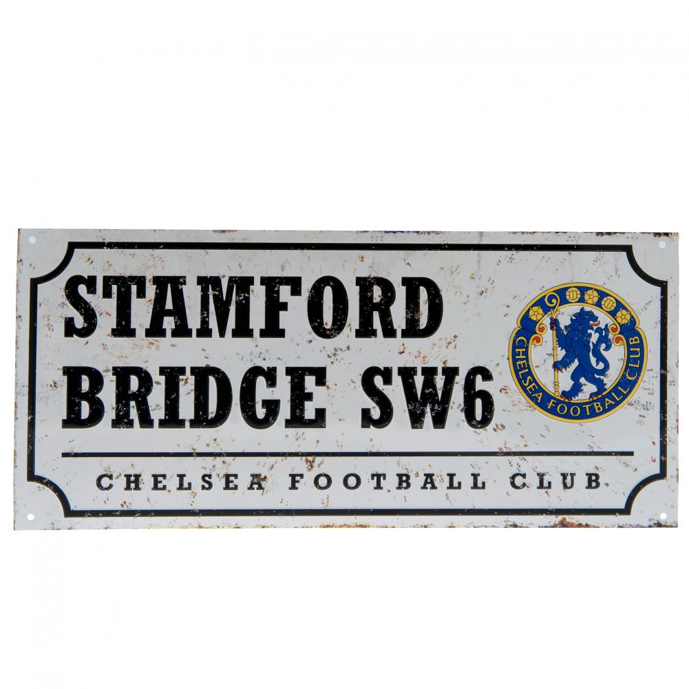 Chelsea FC Retro Street Sign - Buy Metal Signs at GiftMasters.co.uk