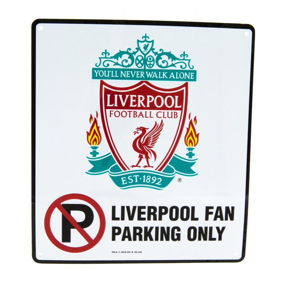 Liverpool FC No Parking Sign - Buy Metal Signs at GiftMasters.co.uk