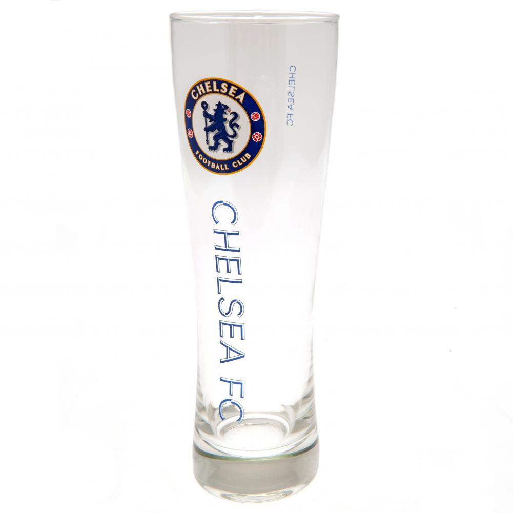 Chelsea FC Tall Beer Glass - Buy Pint Glasses & Tumblers at GiftMasters.co.uk