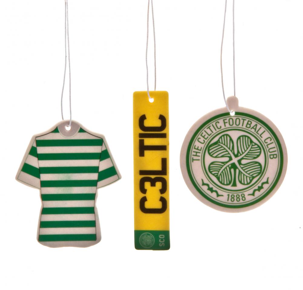 Celtic FC 3pk Air Freshener - Buy Air Fresheners at GiftMasters.co.uk