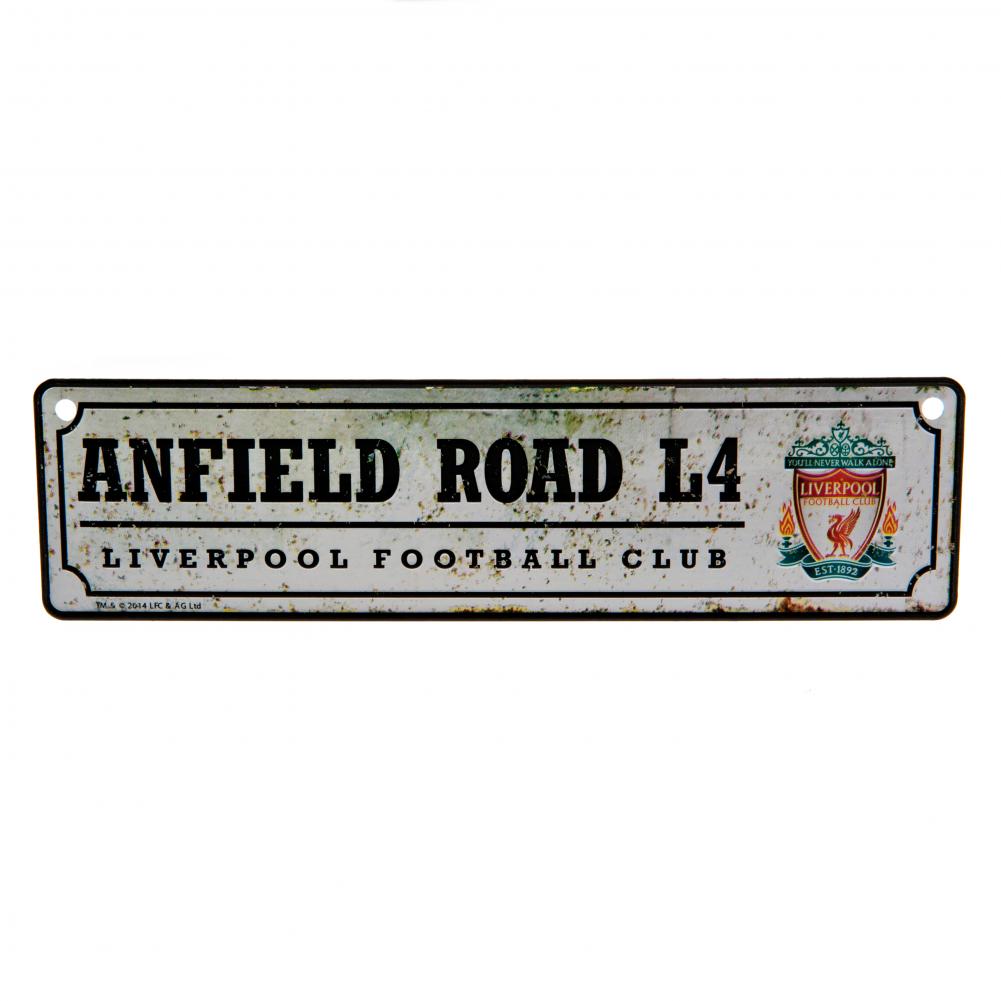 Liverpool FC Retro Window Sign - Buy Metal Signs at GiftMasters.co.uk