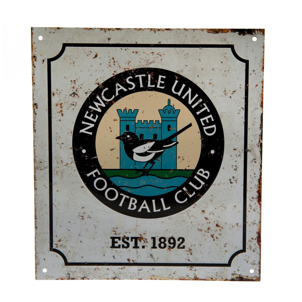 Newcastle United FC Retro Logo Sign - Buy  at GiftMasters.co.uk