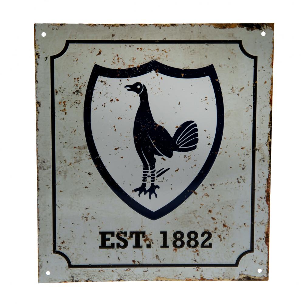Tottenham Hotspur FC Retro Logo Sign - Buy Metal Signs at GiftMasters.co.uk