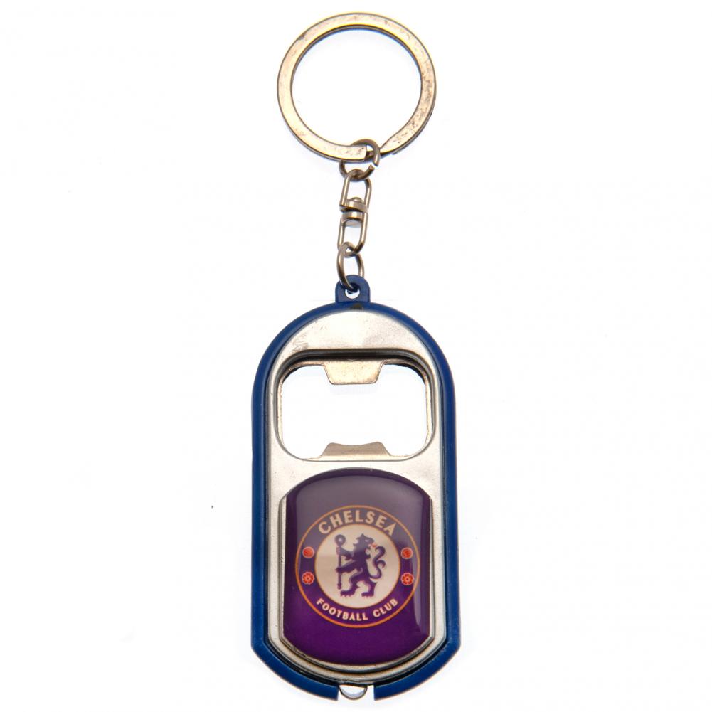 Chelsea FC Keyring Torch Bottle Opener - Buy Keyrings & Pens at GiftMasters.co.uk