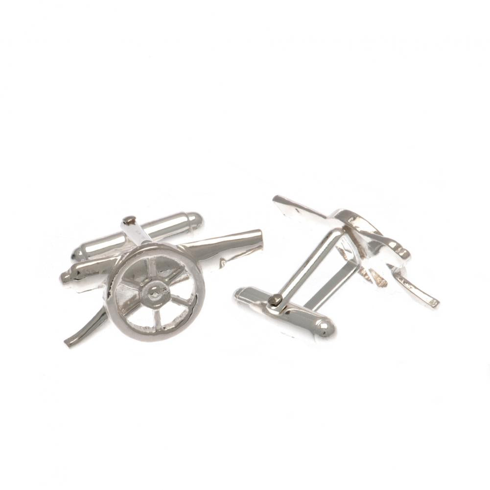 Arsenal FC Sterling Silver Cannon Cufflinks - Buy Cufflinks at GiftMasters.co.uk