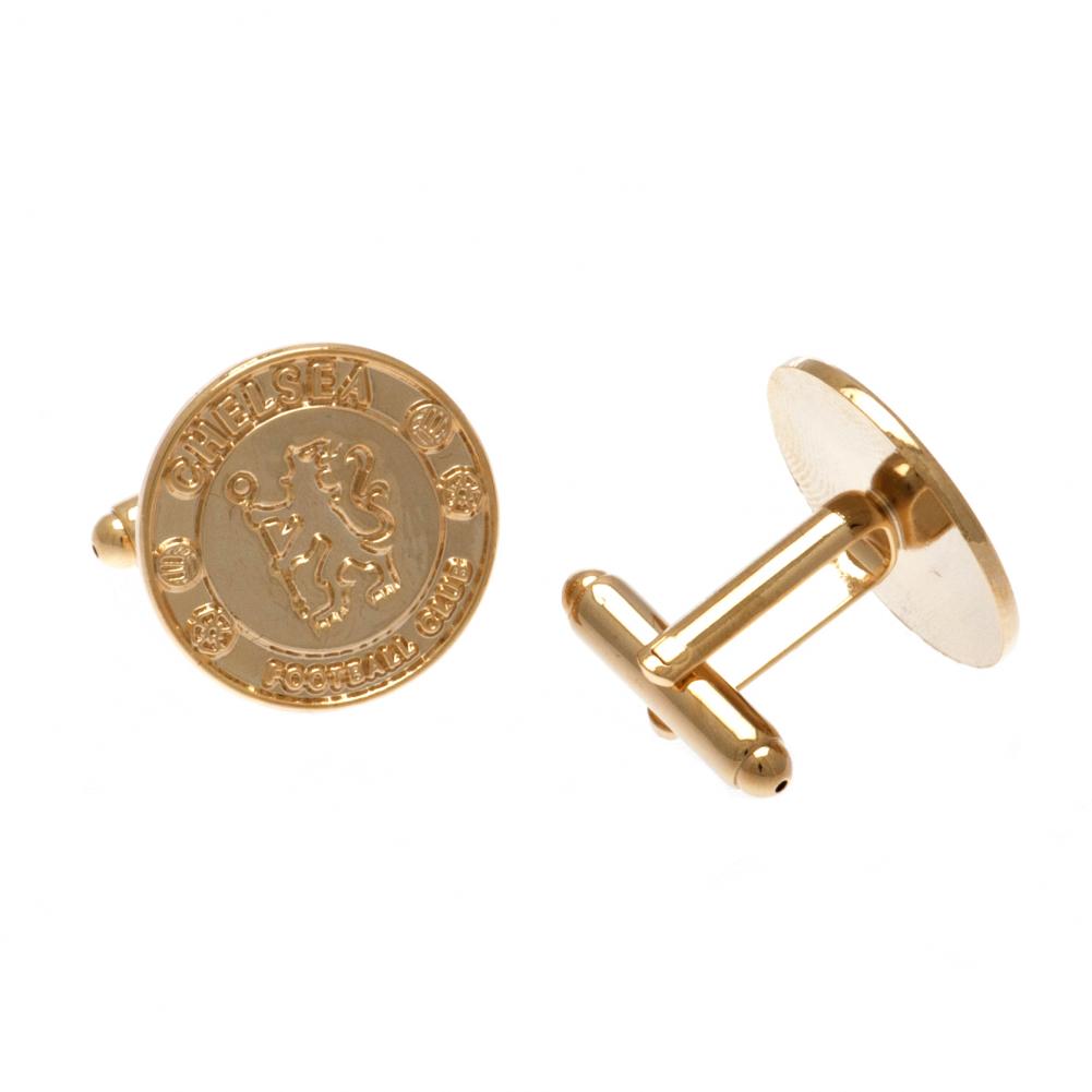Chelsea FC Gold Plated Cufflinks - Buy Cufflinks at GiftMasters.co.uk