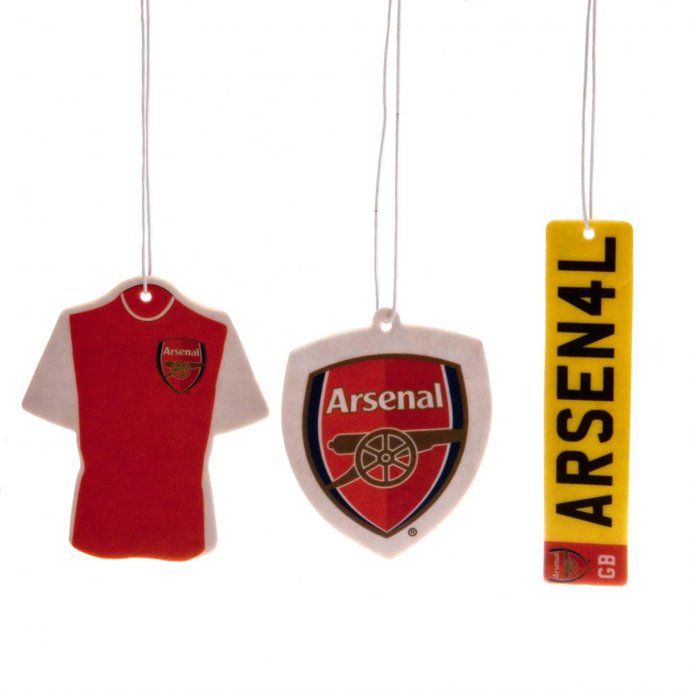 Arsenal FC 3pk Air Freshener - Buy Air Fresheners at GiftMasters.co.uk