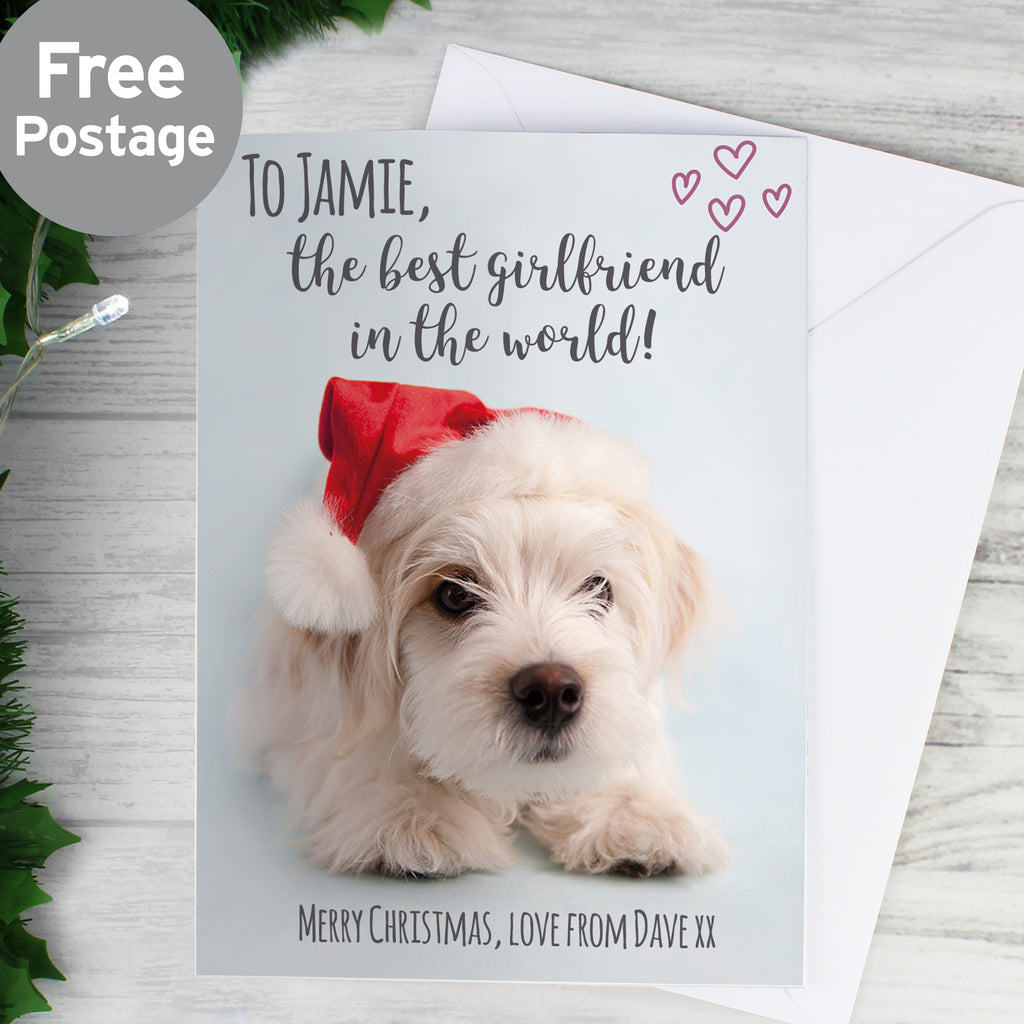Personalised Rachael Hale Terrier Christmas Card - Buy Greetings Cards at GiftMasters.co.uk