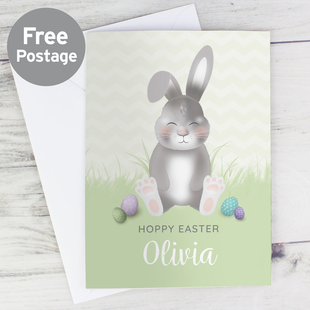Personalised Easter Bunny Card - Buy Greetings Cards at GiftMasters.co.uk