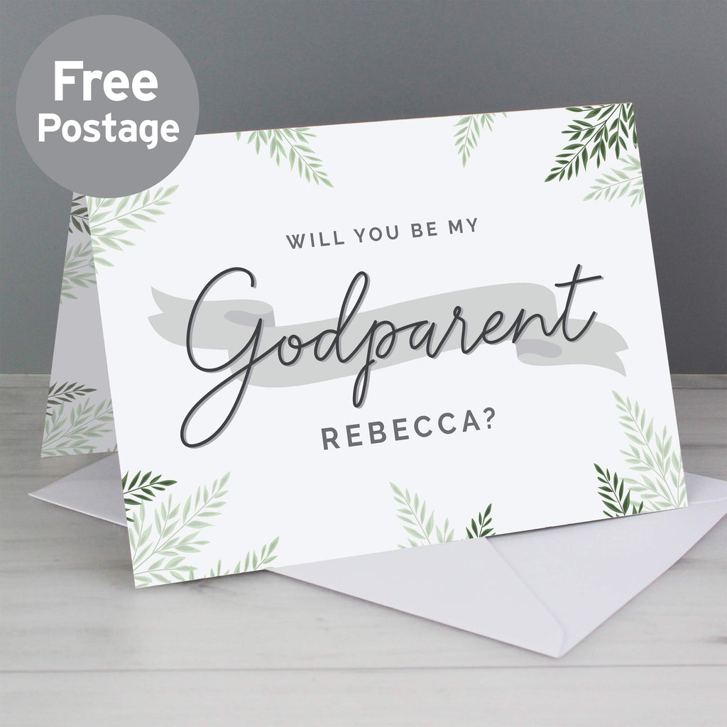 Personalised Godparent Card - Buy Greetings Cards at GiftMasters.co.uk