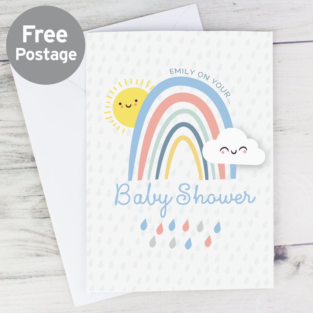 Personalised Baby Shower and New Baby Card - Buy Greetings Cards at GiftMasters.co.uk