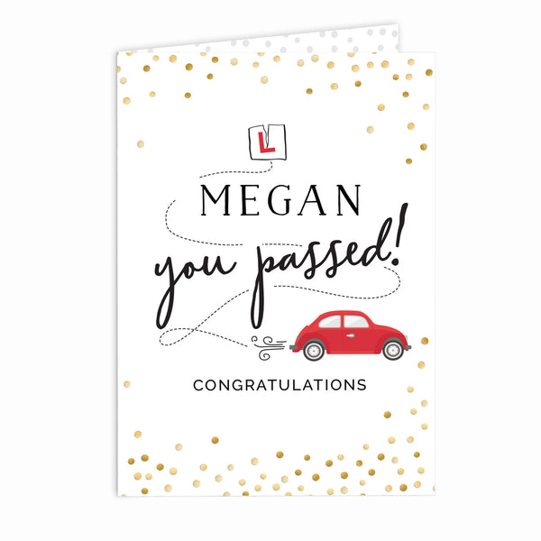 Personalised Passed Driving Test Card